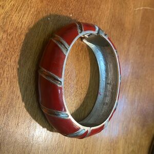 Red and Silver Women's Bracelet